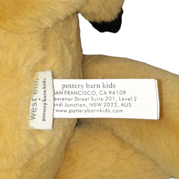 2020 Pottery Barn Kids West Elm Tiger Cuddle Plush BeanBag Stuffed Toy 18" - Picture 6 of 7